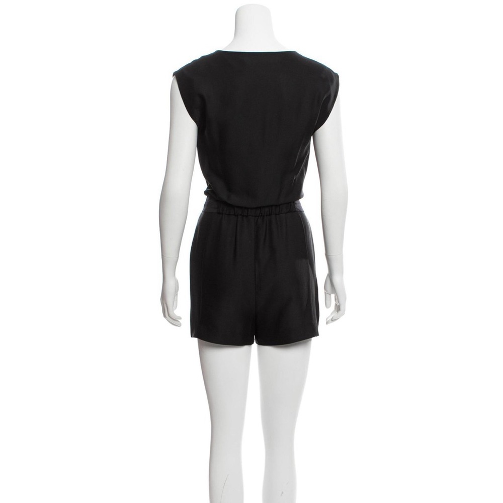 Diane Von Furstenberg Black Ballancia Silk Romper - Picture 5 of 11